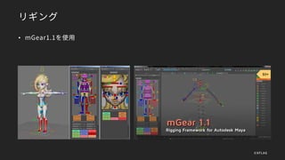 リギング
• mGear1.1を使用
©XFLAG
 