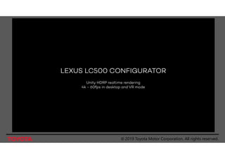© 2019 Toyota Motor Corporation. All rights reserved.
 