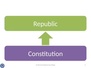 Jai Shriram Engineering College 4
Republic
Constitution
 