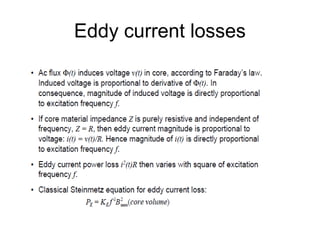 Eddy current losses
 