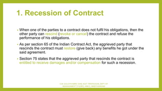 Remedies for Breach of Contracts | PPTX