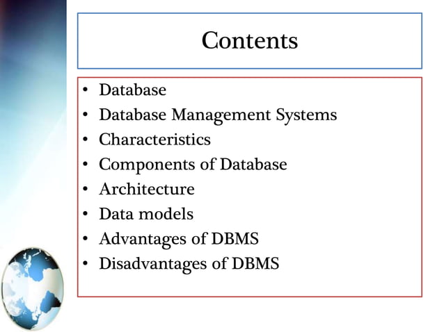Introduction to RDBMS