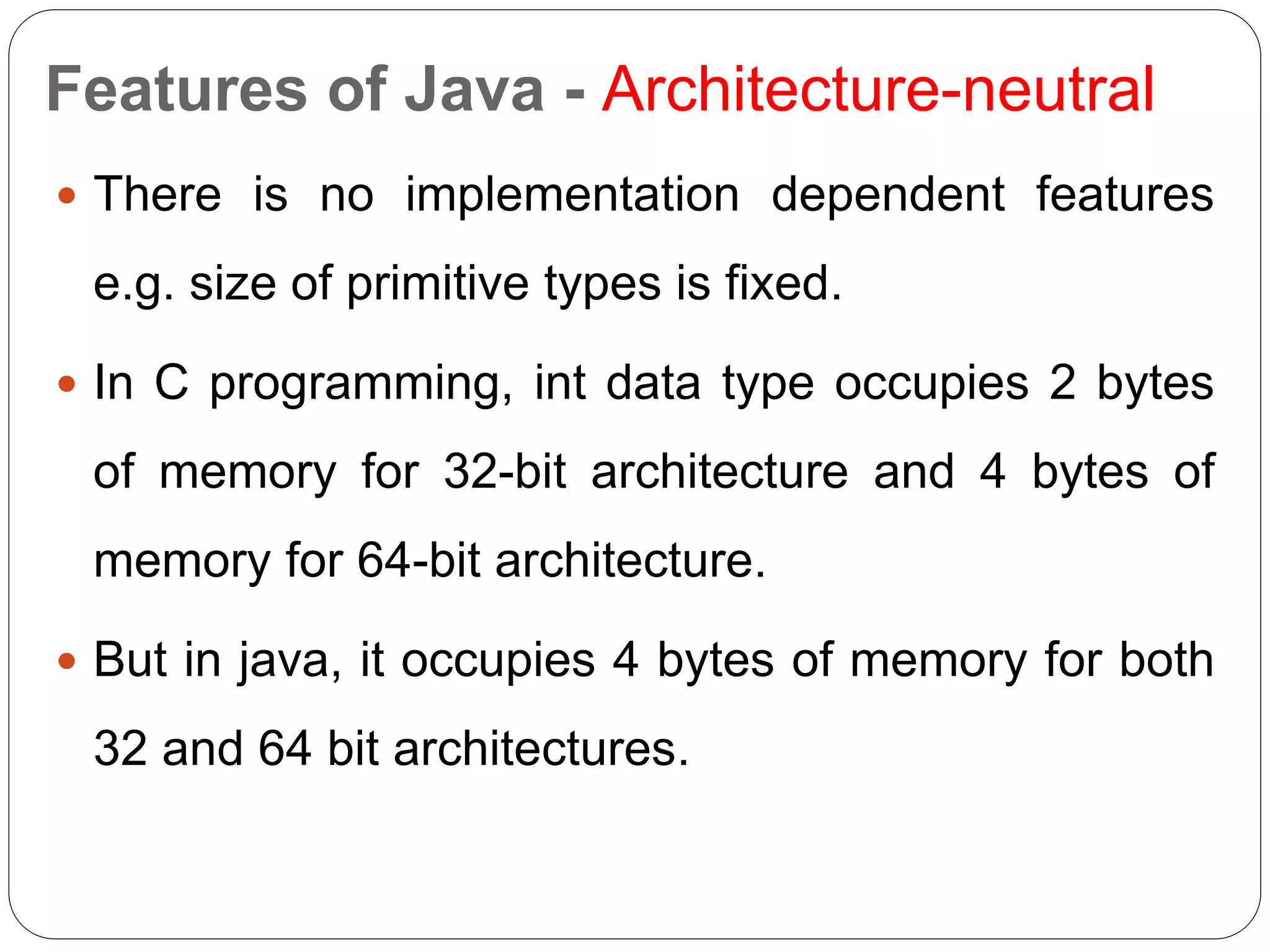 Basics of JAVA programming | PPTX | Programming Languages | Computing