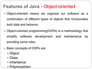 Basics of JAVA programming | PPT