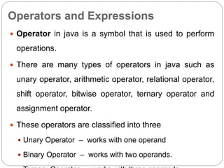 Basics of JAVA programming | PPT