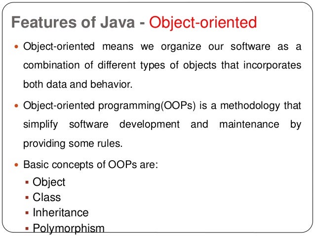 Basics of JAVA programming