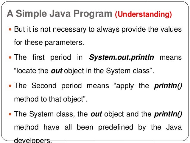 Basics of JAVA programming