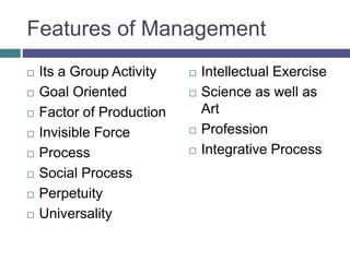 Principles of Management (MG 6851)  Unit i 