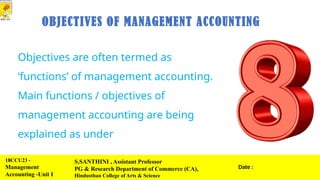 Basics of Management Accounting - Introduction Meaning | PPTX