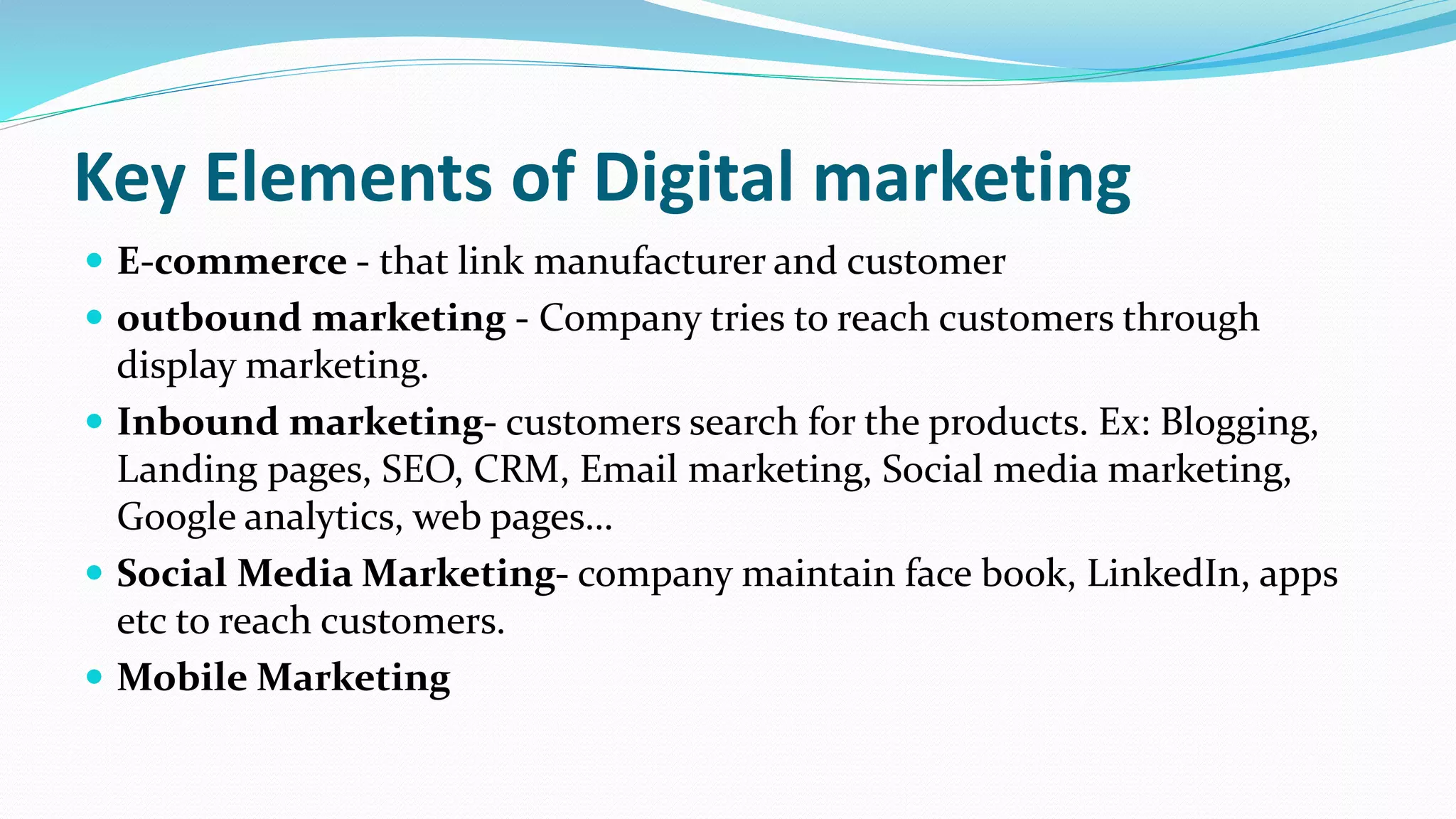 Basics of digital marketing | PPT