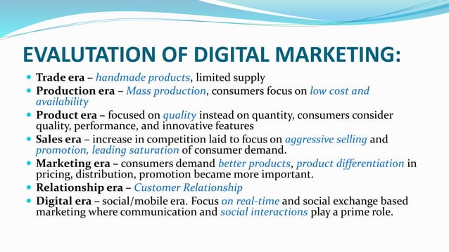 Basics of digital marketing | PPT