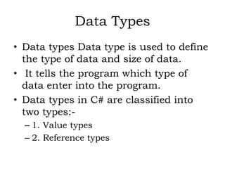 PROGRAMMING USING C#.NET SARASWATHI RAMALINGAM
