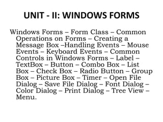 PROGRAMMING USING C#.NET SARASWATHI RAMALINGAM