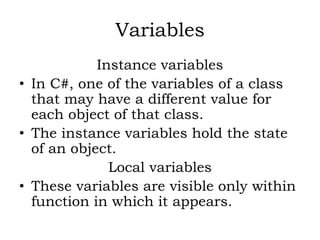 PROGRAMMING USING C#.NET SARASWATHI RAMALINGAM