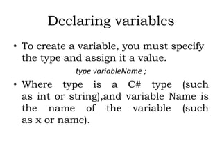 PROGRAMMING USING C#.NET SARASWATHI RAMALINGAM