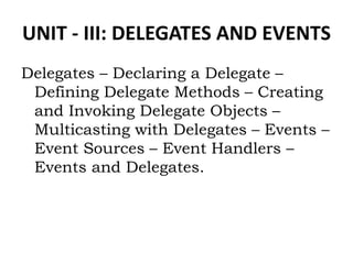 PROGRAMMING USING C#.NET SARASWATHI RAMALINGAM