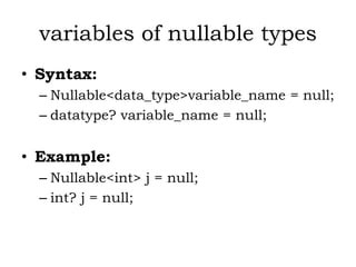 PROGRAMMING USING C#.NET SARASWATHI RAMALINGAM