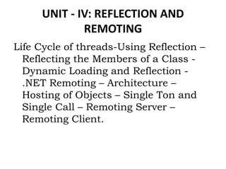 PROGRAMMING USING C#.NET SARASWATHI RAMALINGAM