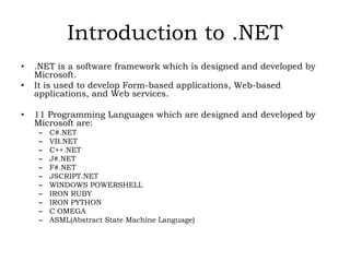 PROGRAMMING USING C#.NET SARASWATHI RAMALINGAM