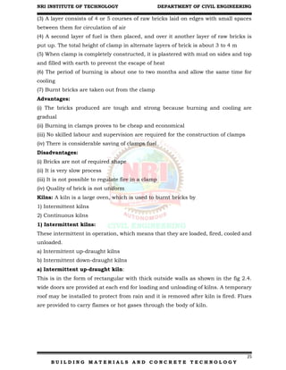 Building Materials and Concrete Technology Unit I | PDF