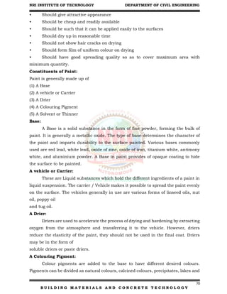 Building Materials and Concrete Technology Unit I | PDF