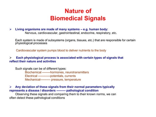 Biomedical Signals Biomedical Signals