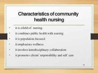 introduction to community health nursing I | PPTX