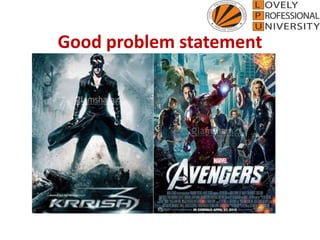 Good problem statement
 