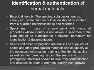 Botanical Authentication Unit I herbs as raw materials, biodynamic agriculture.ppt