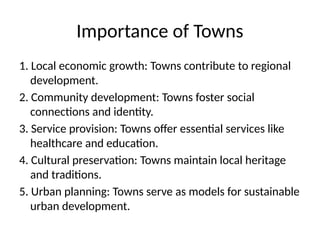 Relationship between town planning and urbanization | PPTX