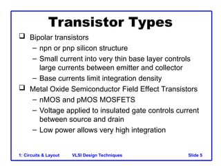 Strcuture Rings Layout Vlsi ME - applied electronics VLSI UNIT I.ppt