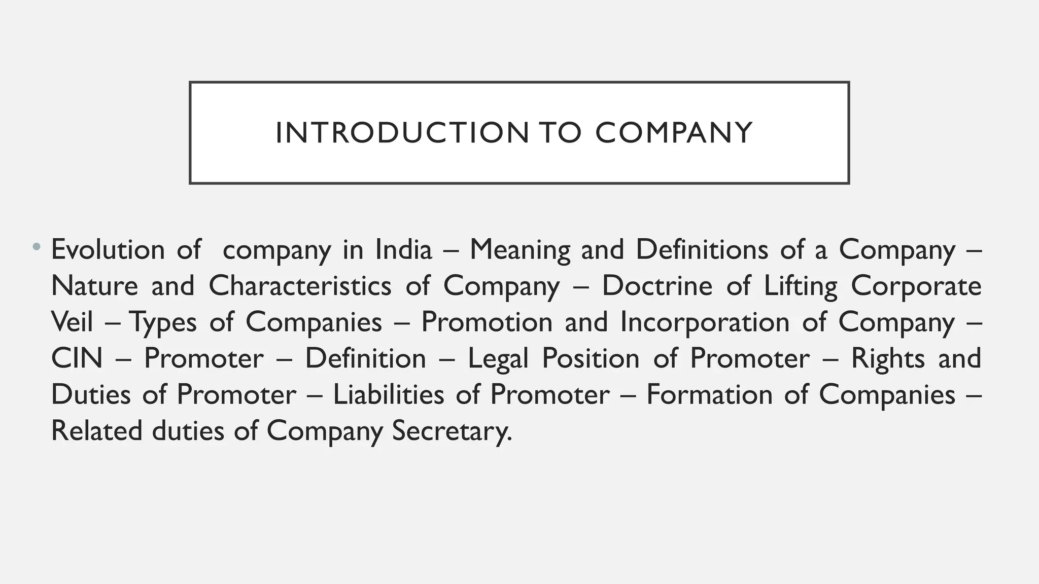 Company - Meaning - Definition- Types of Company - Incorporation of ...