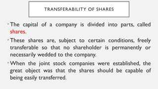 Transferable Shares Company - Meaning - Definition- Types of Company - Incorporation of ...
