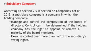 Company - Meaning - Definition- Types of Company - Incorporation of ...