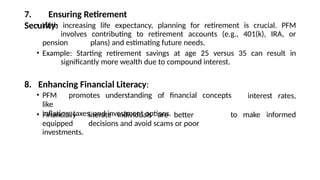 Pfm Example Introudction to personal financial Management | PPTX