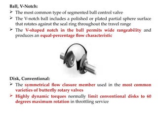 Control valves basics, hand valves in instrumentation | PPTX