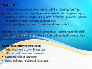 BIOSTATISTICS AND RESEARCH METHODOLOGY UNIT I | PPTX