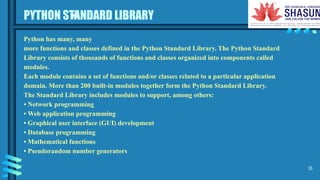 Basic Python concepts- b.com computer applications material | PPTX