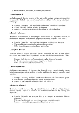 Comprehensive Introduction to Research Methods and Applications in ...