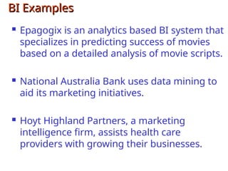 Comprehensive Overview of Business Intelligence: Architecture ...