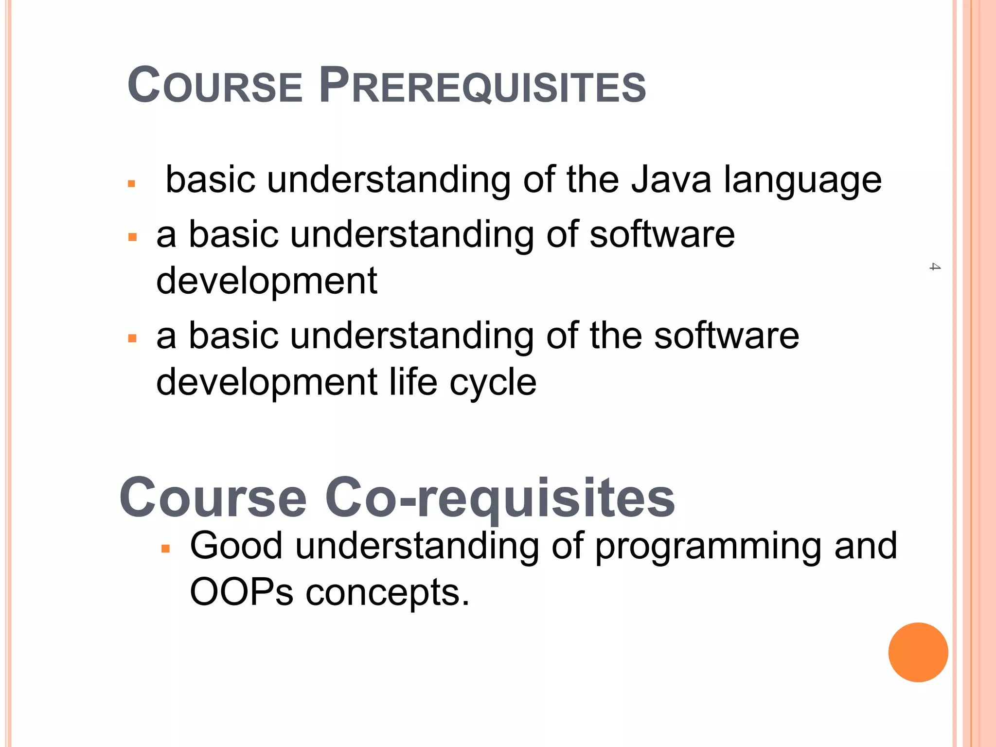 Unit I Advanced Java Programming Course | PPT