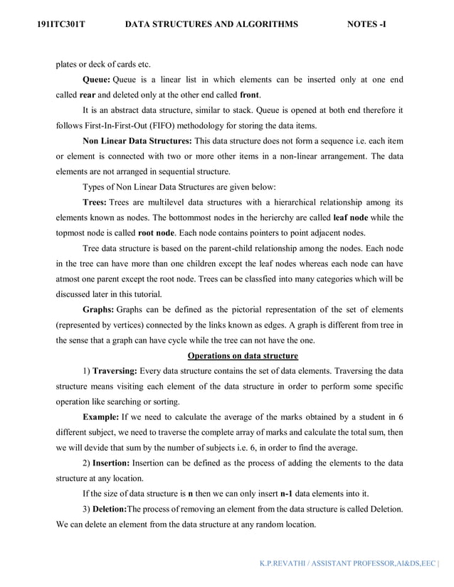 UNIT I - Data Structures.pdf