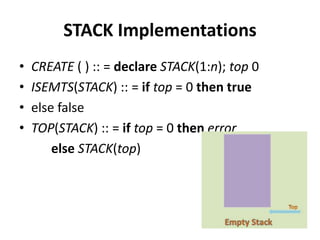 Unit I-Data structures stack & Queue | PPT
