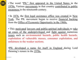 First Issue Pil Unit I - Environmental Law - Dr. Ghazala Abidin.pptx