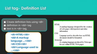 Unit I- HTML, CSS, Bootstrap .pptx