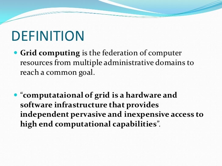 Unit i introduction to grid computing