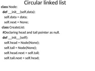 linked list operation,manipulations,structureand examples | PPT