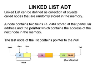 linked list operation,manipulations,structureand examples | PPT