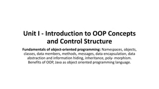 Comprehensive Introduction to Java Object-Oriented Programming Concepts ...