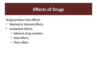 Unit I- Part A- Introduction to Pharmacology Provided By Immam Ud Din.pptx